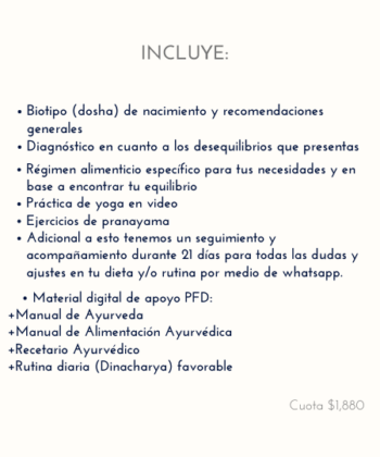Coaching Vida Ayurveda