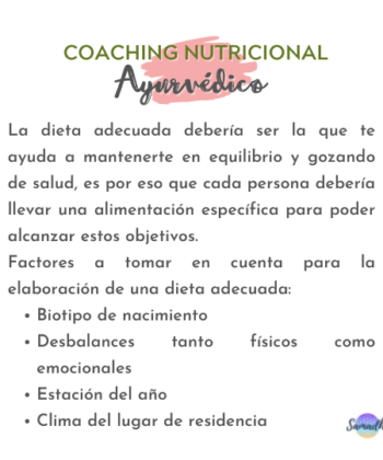 Coaching Nutrición Ayurveda