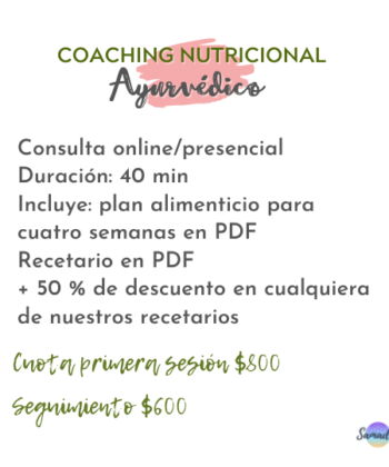 Coaching Nutrición Ayurveda